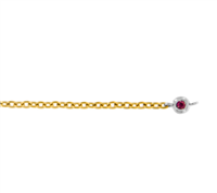 Bracciale Dédié in Titanio Rubino sintetico BRD2601 RU;001;BI